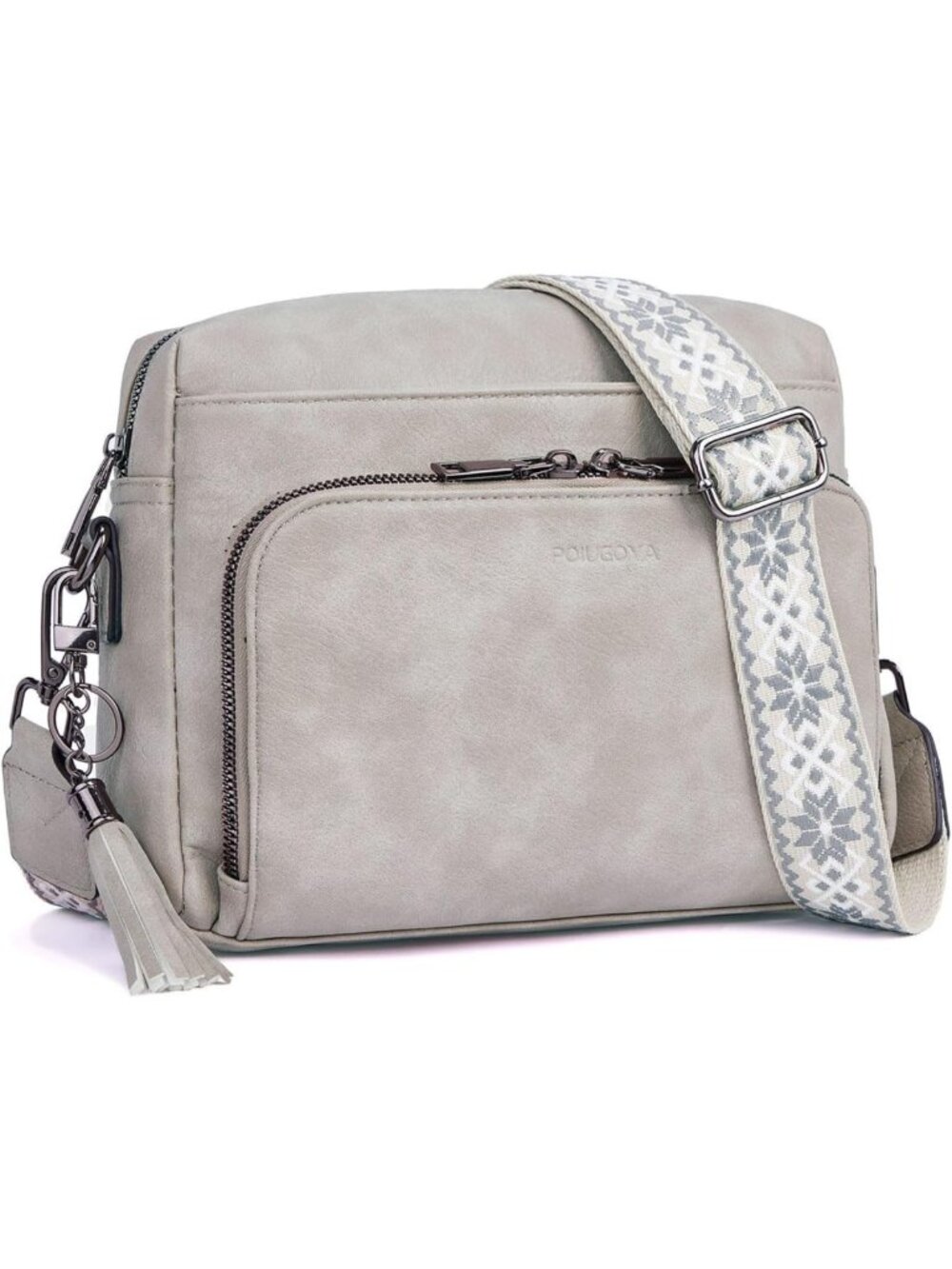 Stylish Leather Crossbody Bag for Women | Travel Purse with RFID Wallet